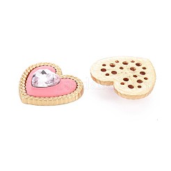 Rack Plating Spray Painted Alloy Glass Cabochons&nbsp;PALLOY-S143-09C