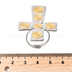 304 Stainless Steel Cuff Rings&nbsp;RJEW-V011-01GP