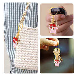 4Pcs Alloy Enamel Keychain&nbsp;KEYC-TAC00037