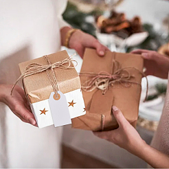 100Pcs Paper Blank Gift Hanging Tags&nbsp;ODIS-WH0020-94