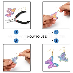 20Pcs 10 Style Ion Plating(IP) 201 Stainless Steel Filigree Pendants&nbsp;STAS-SZ0002-15