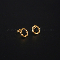 304 Stainless Steel Ring Stud Earring for Women&nbsp;KE1906