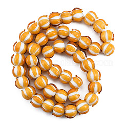 Handmade Lampwork Beads Strands&nbsp;LAMP-N021-44C