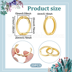 20Pcs Brass Twister Clasps&nbsp;KK-UN0005-31