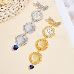 2Pcs 2 Colors Alloy Rhinestone Brooch Base Settings&nbsp;FIND-GA0008-59