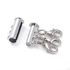 Alloy Magnetic Slide Lock Clasps&nbsp;X-PALLOY-YW0001-17P