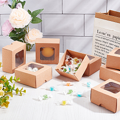 Folding Kraft Paper Cardboard Jewelry Gift Boxes&nbsp;CON-WH0092-25A