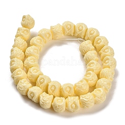 Synthetic Coral Carved Beads Strands&nbsp;CORA-H003-02