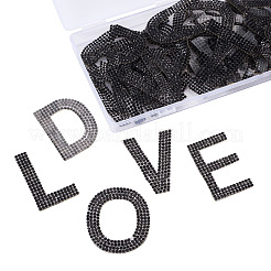 Glitter Hotfix Rhinestone Iron on Patches&nbsp;DIY-CD0001-10F