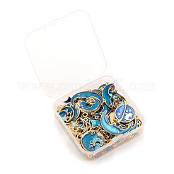 80Pcs 10 Style Celestial Alloy Enamel Pendants&nbsp;ENAM-LS0001-30