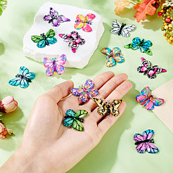 30Pcs 3 Styles Printed Translucent Acrylic  Pendants&nbsp;OACR-TA0003-32