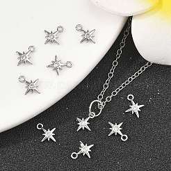 SHEGRACE Brass Clear Cubic Zirconia Charms&nbsp;XGRQ2O201-425P