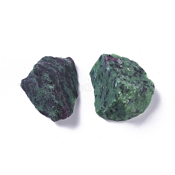 Rough Raw Natural Ruby in Zoisite Beads&nbsp;G-WH0003-03