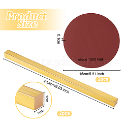 2Pcs Brass Sheets&nbsp;DIY-OC0013-55A