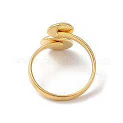 304 Stainless Steel Open Cuff Ring Findings&nbsp;STAS-E124-05E-G