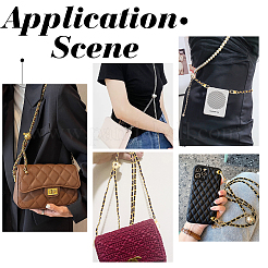 Braided Imitation Leather & Iron Chain Bag Handles&nbsp;AJEW-WH0312-99A