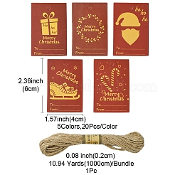 100Pcs Rectangle Paper Gift Tags&nbsp;CDIS-FS0001-19A