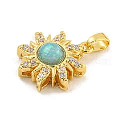 Rack Plating Brass Cubic Zirconia Pendants&nbsp;KK-H476-11G-05