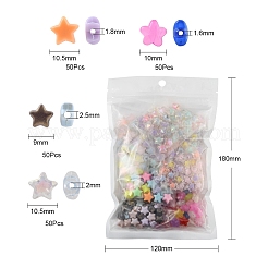 300Pcs 6 Style Transparent & Opaque & Spray Painted Acrylic Beads&nbsp;TACR-YW0001-46