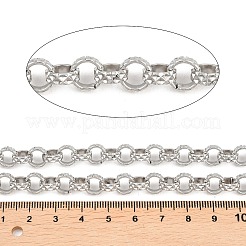 304 Stainless Steel Textured Rolo Chains&nbsp;CHS-C022-05P