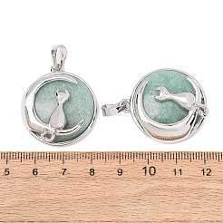Natural Amazonite Pendants&nbsp;GG-CBA0251-10J-P