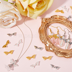150Pcs 3 Colors Zinc Alloy Butterfly Beads&nbsp;FIND-SC0011-83