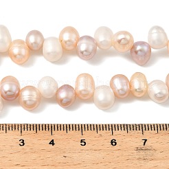Natural Cultured Freshwater Pearl Beads Strands&nbsp;PEAR-I007-04F-01B