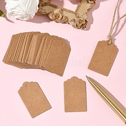 100Pcs Kraft Paper Flower Head Gift Tags&nbsp;CDIS-YW0001-25