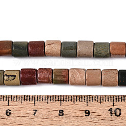 Natural Polychrome Jasper/Picasso Stone/Picasso Jasper Beads Strands&nbsp;G-T141-87A