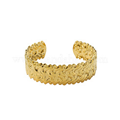 Braided 304 Stainless Steel Cuff Bangles&nbsp;FS-WG028A4-01