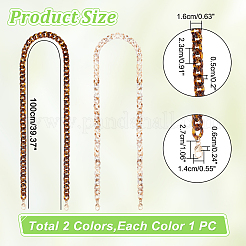 2Pcs 2 Colors Purse Chains&nbsp;DIY-WR0003-25