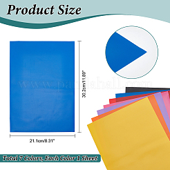 7 Sheets 7 Colors A4 PVC Frosted Sheet&nbsp;DIY-NB0008-27