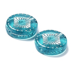 Plating Transparent Acrylic Beads&nbsp;LS-OACR-G016-07L