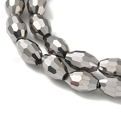Electroplate Glass Beads Strands&nbsp;EGLA-J013-4x6mm-F50