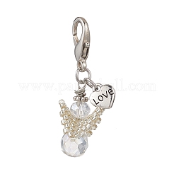 Glass Pendant Decorations&nbsp;HJEW-MZ00375