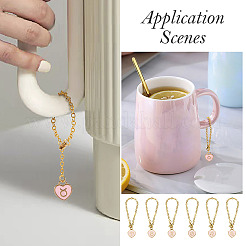 1 Set Alloy Enamel Wine Glass Charms&nbsp;HJEW-TA0001-16B