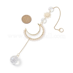 Brass Moon Hanging Suncatchers&nbsp;HJEW-JM04627