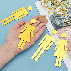 Acrylic TOILET Sign Stickers&nbsp;DIY-WH0569-66A-03