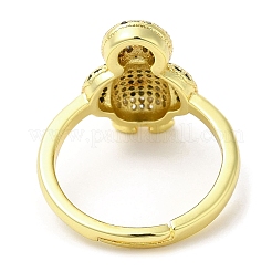 Penguin Cubic Zirconia Adjustable Rings&nbsp;RJEW-K247-01G