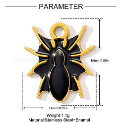 304 Stainless Steel Enamel Pendants&nbsp;STAS-OY001-82G