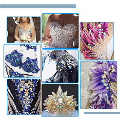 120Pcs 6 Style Sew on Rhinestone&nbsp;RESI-PH0002-04D