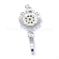 Alloy Rhinestone Snap Pendant Making&nbsp;PALLOY-Q315-01
