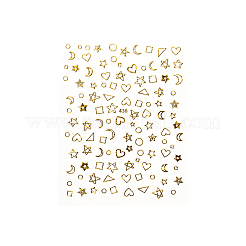 3D Metallic Star Moon Heart Nail Decals Stickers&nbsp;MRMJ-R088-28-M
