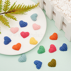 40Pcs 8 Colors Resin Cabochons&nbsp;RESI-CJ0001-193