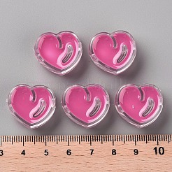 Transparent Enamel Acrylic Beads&nbsp;TACR-S155-004I