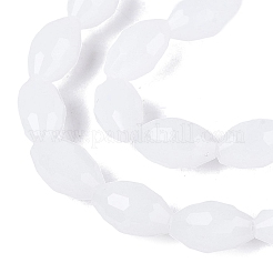 Imitation Jade Glass Beads Strands&nbsp;GLAA-N071-01A-B01