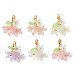 30Pcs Flower Butterfly Acrylic Locking Stitch Marker&nbsp;HJEW-SC0002-21