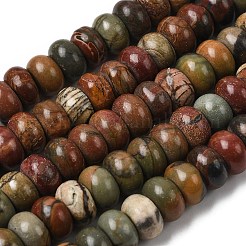 Natural Picasso Stone/Polychrome Jasper Beads Strands&nbsp;G-A280-A27-03