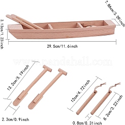Unfinished Wooden Boat&nbsp;DIY-WH0051-73