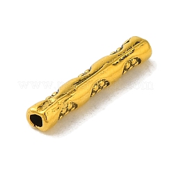 Tibetan Style Alloy Carved Flower Tube Beads&nbsp;TIBEB-L007-05AG